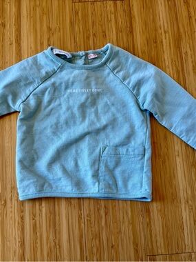 Mango Light Blue "Home Sweet Home" Crewneck Sweatshirt